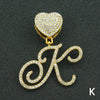 Wholesale Pendant Necklace Alloy Hiphop Style With Letter Pattern And Diamond Decoration Cuban Chain Accessories
