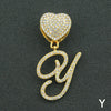 Wholesale Pendant Necklace Alloy Hiphop Style With Letter Pattern And Diamond Decoration Cuban Chain Accessories