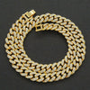 Wholesale Pendant Necklace Alloy Hiphop Style With Letter Pattern And Diamond Decoration Cuban Chain Accessories
