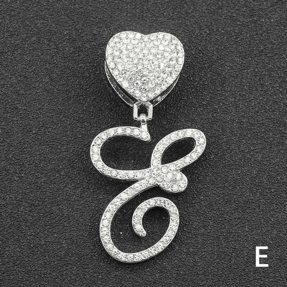 Wholesale Pendant Necklace Alloy Hiphop Style With Letter Pattern And Diamond Decoration Cuban Chain Accessories