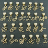Wholesale Pendant Necklace Alloy Hiphop Style With Letter Pattern And Diamond Decoration Cuban Chain Accessories