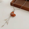 Wholesale Pendant Necklace Artificial Leather Alloy Heart Shape Geometric Electroplating For Women