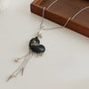 Wholesale Pendant Necklace Artificial Leather Alloy Heart Shape Geometric Electroplating For Women