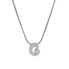 Wholesale Pendant Necklace Brass Copper Electroplated With Letter Pattern On Snake Chain For Women
