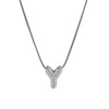 Wholesale Pendant Necklace Brass Copper Electroplated With Letter Pattern On Snake Chain For Women