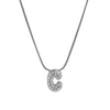 Wholesale Pendant Necklace Brass Copper Electroplated With Letter Pattern On Snake Chain For Women