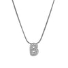Wholesale Pendant Necklace Brass Copper Electroplated With Letter Pattern On Snake Chain For Women