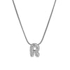 Wholesale Pendant Necklace Brass Copper Electroplated With Letter Pattern On Snake Chain For Women