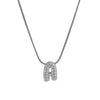 Wholesale Pendant Necklace Brass Copper Electroplated With Letter Pattern On Snake Chain For Women