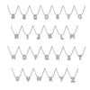 Wholesale Pendant Necklace Brass Copper Electroplated With Letter Pattern On Snake Chain For Women