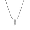 Wholesale Pendant Necklace Brass Copper Electroplated With Letter Pattern On Snake Chain For Women