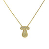 Wholesale Pendant Necklace Brass Copper With Letters Numbers Text Pattern Electroplated
