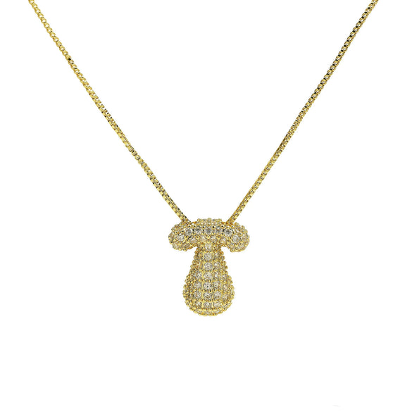 Wholesale Pendant Necklace Brass Copper With Letters Numbers Text Pattern Electroplated