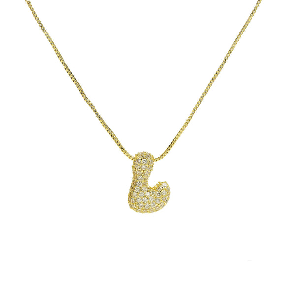 Wholesale Pendant Necklace Brass Copper With Letters Numbers Text Pattern Electroplated