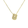 Wholesale Pendant Necklace Brass Copper With Letters Numbers Text Pattern Electroplated