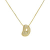 Wholesale Pendant Necklace Brass Copper With Letters Numbers Text Pattern Electroplated