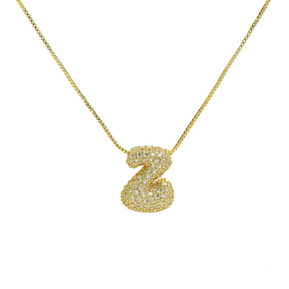 Wholesale Pendant Necklace Brass Copper With Letters Numbers Text Pattern Electroplated