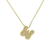 Wholesale Pendant Necklace Brass Copper With Letters Numbers Text Pattern Electroplated
