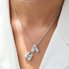 Wholesale Pendant Necklace Brass Copper With Letters Numbers Text Pattern Electroplated