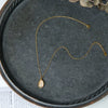 Wholesale Pendant Necklace Clavicle Chain Geometric Fresh Green Dongling Female Titanium Steel 18K Gold Plated