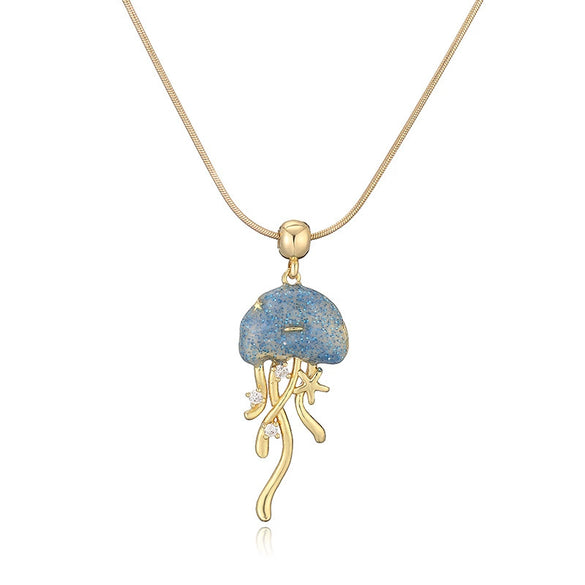 Wholesale Pendant Necklace Copper Animal Zodiac Dripping Oil Style Snake Bone Chain