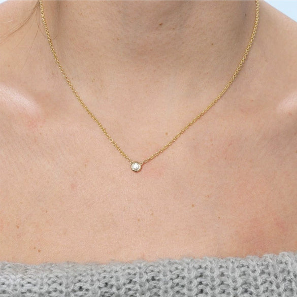 Wholesale Pendant Necklace Copper Artificial Crystal Geometric Electroplating For Women