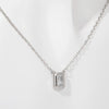 Wholesale Pendant Necklace Copper Artificial Crystal Geometric Oval Round Electroplated Light Luxury Style