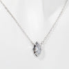 Wholesale Pendant Necklace Copper Artificial Crystal Geometric Oval Round Electroplated Light Luxury Style