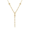 Wholesale Pendant Necklace Copper Artificial Crystal Geometric Oval Round Electroplated Light Luxury Style
