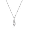 Wholesale Pendant Necklace Copper Artificial Crystal Geometric Oval Round Electroplated Light Luxury Style