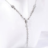 Wholesale Pendant Necklace Copper Artificial Crystal Geometric Oval Round Light Luxury Style Furnace Vacuum Plating O Shaped Chain For Women
