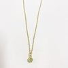 Wholesale Pendant Necklace Copper Electroplated Geometric Mixed Gem Inlay For Women
