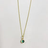 Wholesale Pendant Necklace Copper Electroplated Geometric Mixed Gem Inlay For Women