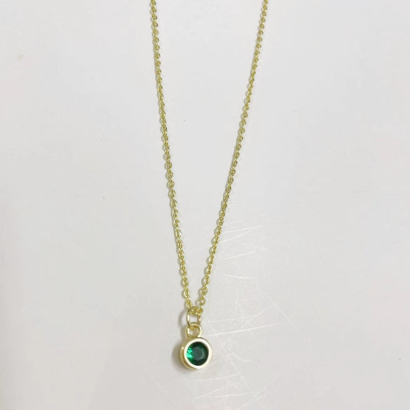 Wholesale Pendant Necklace Copper Electroplated Geometric Mixed Gem Inlay For Women
