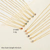 Wholesale Pendant Necklace Copper Electroplated Geometric Mixed Gem Inlay For Women