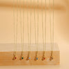 Wholesale Pendant Necklace Copper Electroplated Geometric Mixed Gem Inlay For Women