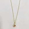Wholesale Pendant Necklace Copper Electroplated Geometric Mixed Gem Inlay For Women