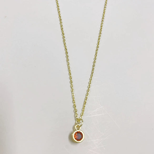 Wholesale Pendant Necklace Copper Electroplated Geometric Mixed Gem Inlay For Women