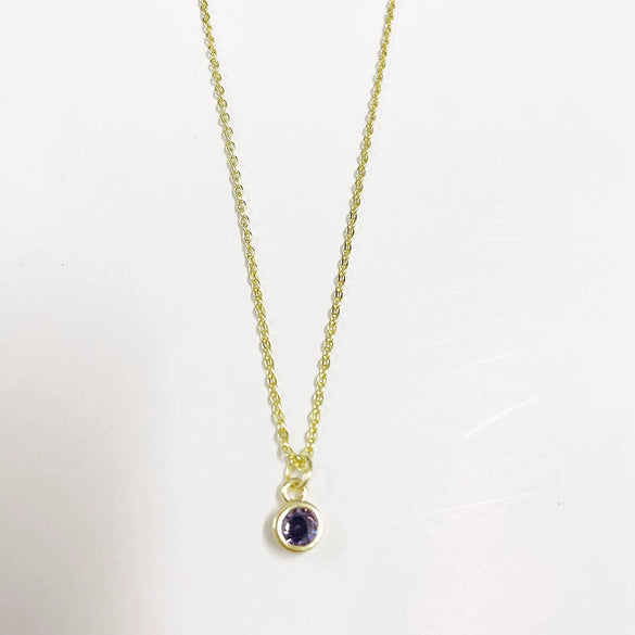 Wholesale Pendant Necklace Copper Electroplated Geometric Mixed Gem Inlay For Women