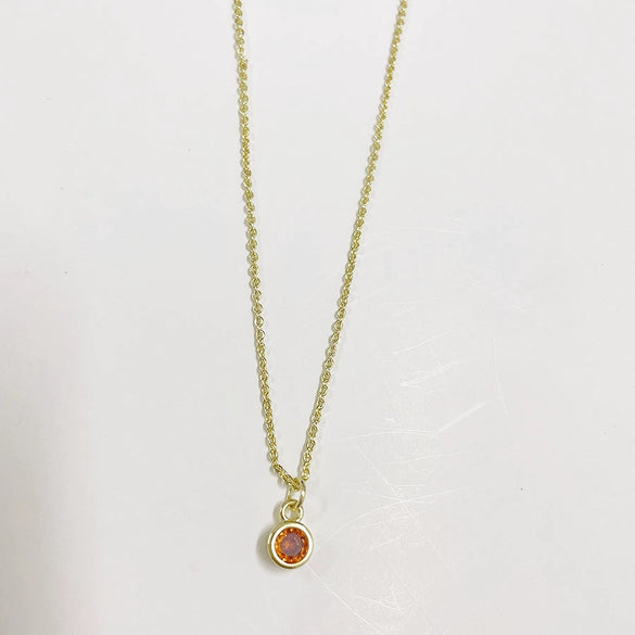 Wholesale Pendant Necklace Copper Electroplated Geometric Mixed Gem Inlay For Women