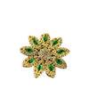 Wholesale Pendant Necklace Copper Floral Zircon Electroplated Inlaid For Women