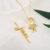 Wholesale Pendant Necklace Copper Geometric Electroplated Inlaid Zircon Simple Cute Cartoon Style