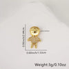 Wholesale Pendant Necklace Copper Geometric Electroplated Inlaid Zircon Simple Cute Cartoon Style