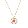 Wholesale Pendant Necklace Copper Geometric Heart Shape Printed Electroplating For Women