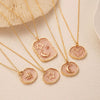 Wholesale Pendant Necklace Copper Geometric Heart Shape Printed Electroplating For Women