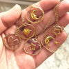 Wholesale Pendant Necklace Copper Geometric Heart Shape Printed Simple Style Electroplating