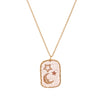 Wholesale Pendant Necklace Copper Geometric Heart Shape Printed Simple Style Electroplating