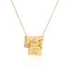 Wholesale Pendant Necklace Copper Geometric Pullout Envelope Style For Women