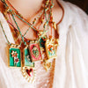 Wholesale Pendant Necklace Copper Gold Plated Artistic Retro Animal Zodiac Design For Women