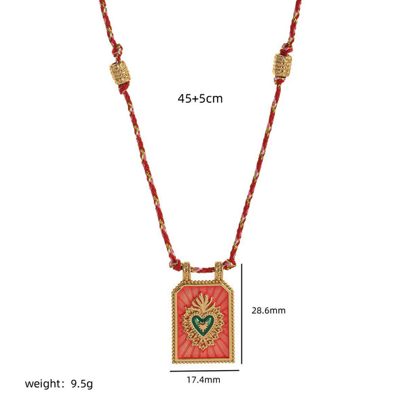Wholesale Pendant Necklace Copper Gold Plated Artistic Retro Animal Zodiac Design